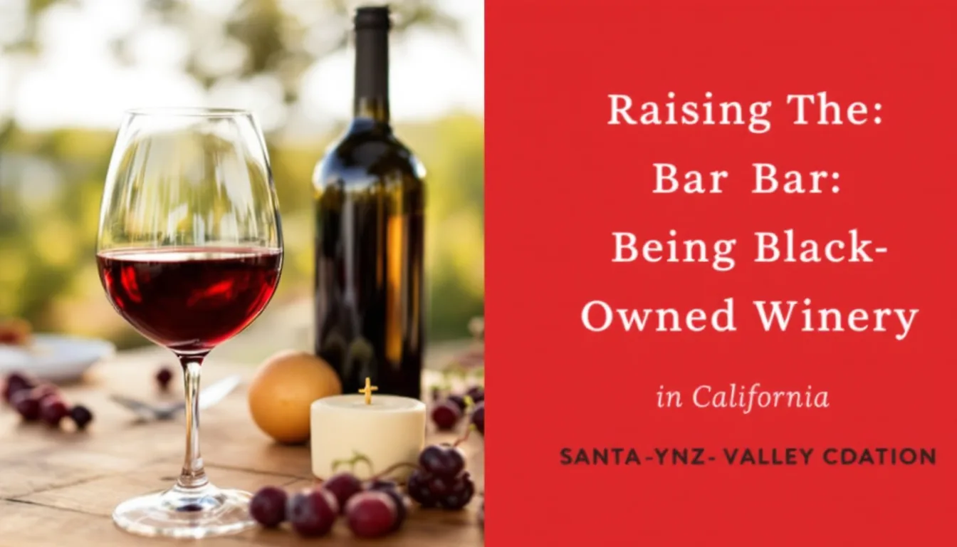 Raising the Bar: Being a Black-Owned Winery in California